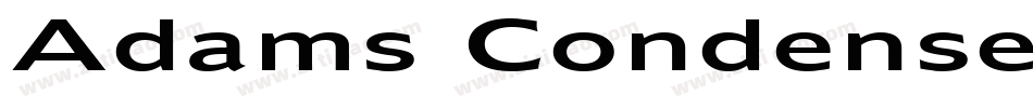 Adams Condensed Normal字体转换